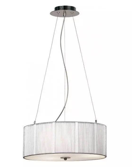 Endon Lighting 1502-P 3 Light Ceiling Pendant in Chrome/Opal