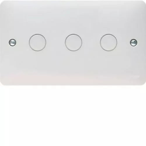Hager WMDS3 3 Gang Dimmer Switch