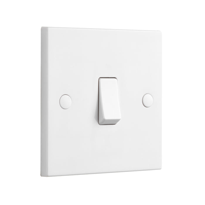 Saxby SE100 Square Edge 10AX 1G 1-Way Switch