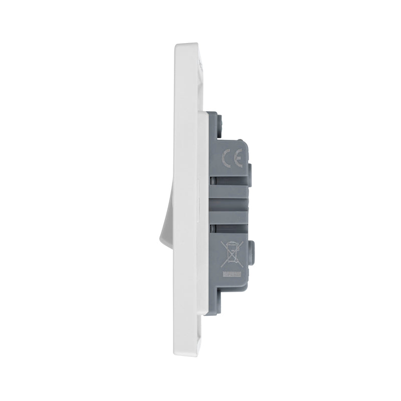 Saxby SE100 Square Edge 10AX 1G 1-Way Switch