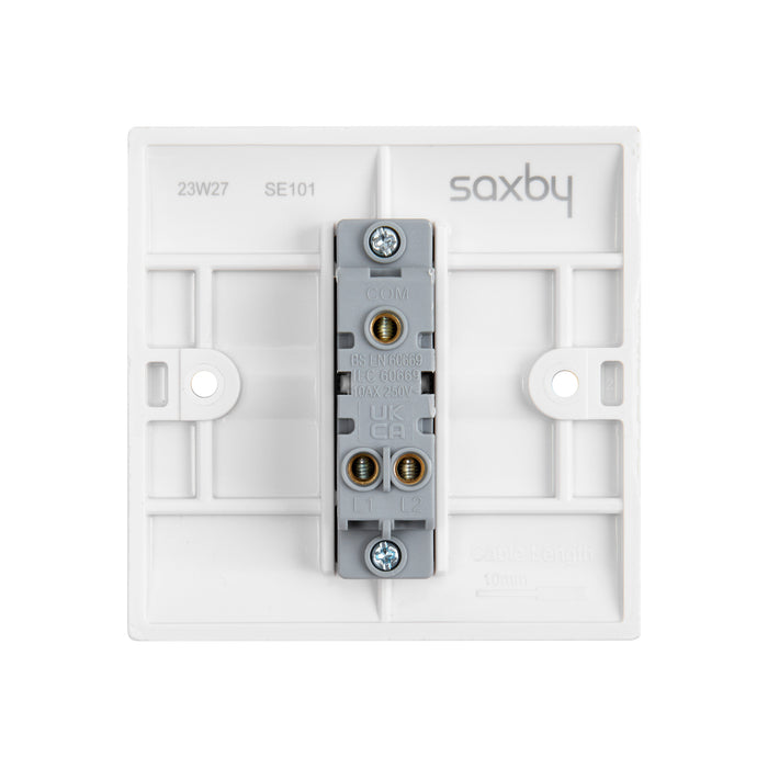 Saxby SE101 Square Edge 10AX 1G 2-Way Switch