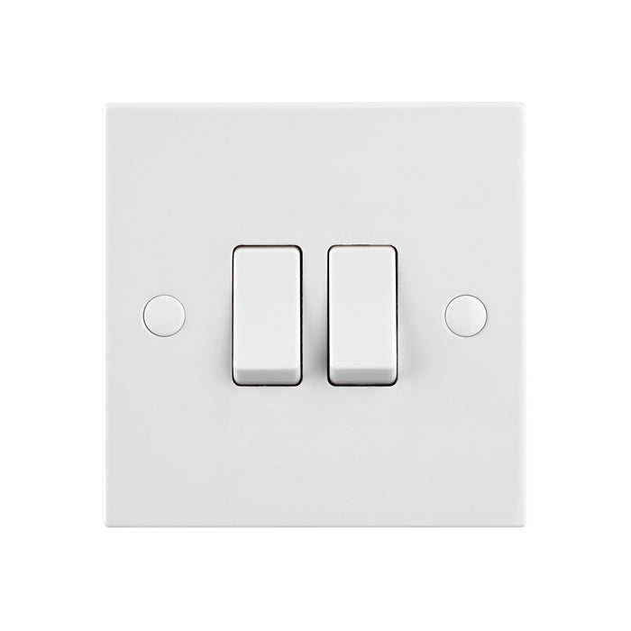 Saxby SE102 Square Edge 10AX 2G 2-Way Switch