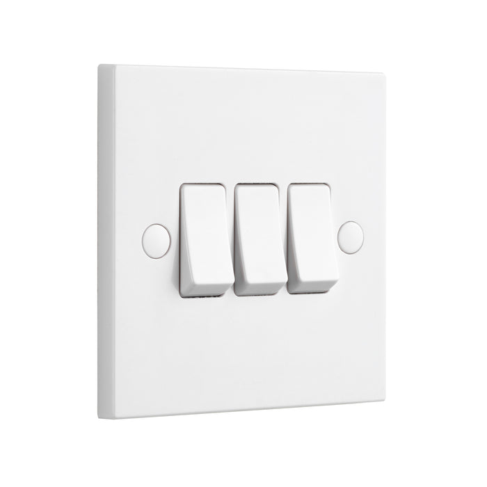 Saxby SE103 Square Edge 10AX 3G 2-Way Switch