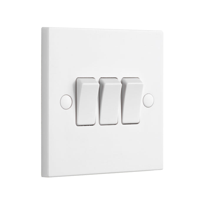 Saxby SE103 Square Edge 10AX 3G 2-Way Switch