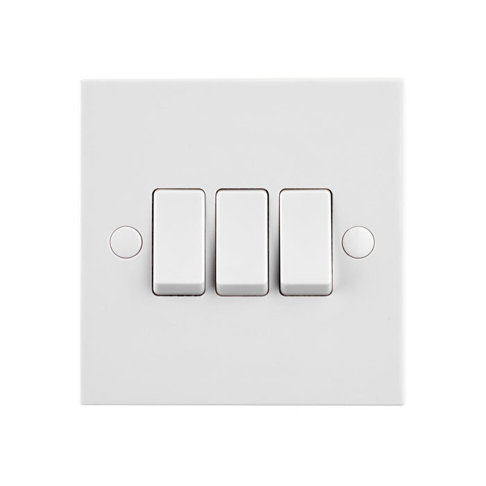 Saxby SE103 Square Edge 10AX 3G 2-Way Switch