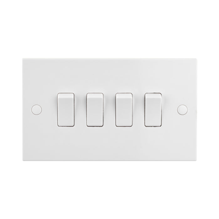 Saxby SE104 Square Edge 10AX 4G 2-Way Switch