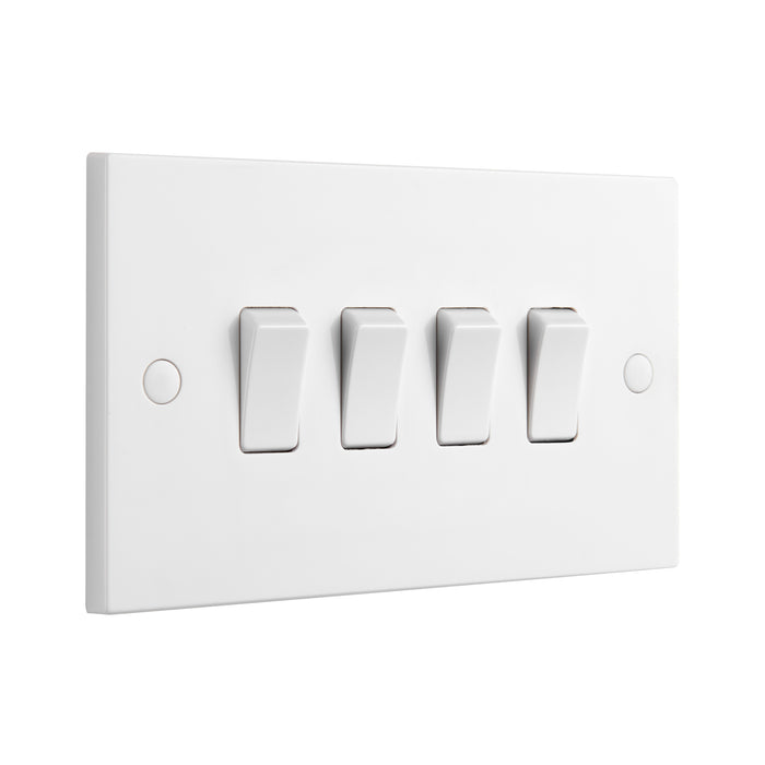 Saxby SE104 Square Edge 10AX 4G 2-Way Switch