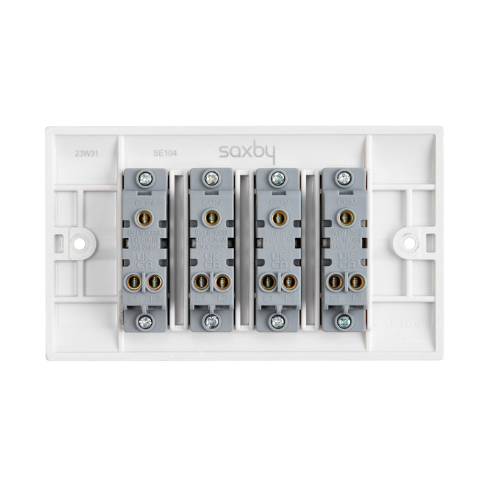 Saxby SE104 Square Edge 10AX 4G 2-Way Switch