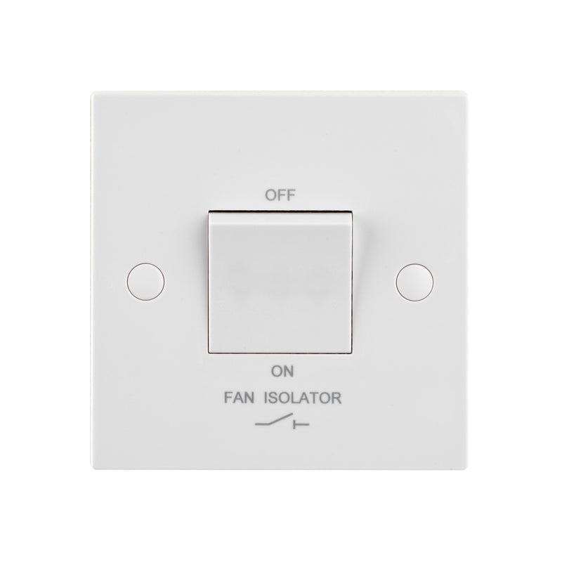 Saxby SE110 Square Edge 10AX 1G 3-Pole Fan Isolator Switch
