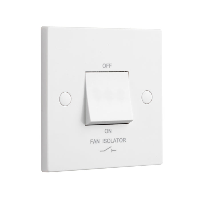Saxby SE110 Square Edge 10AX 1G 3-Pole Fan Isolator Switch