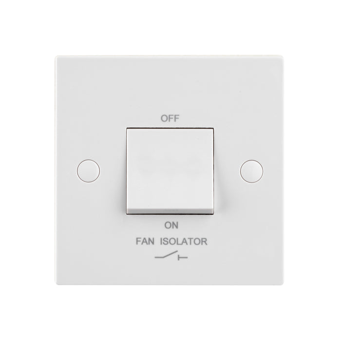 Saxby SE110 Square Edge 10AX 1G 3-Pole Fan Isolator Switch