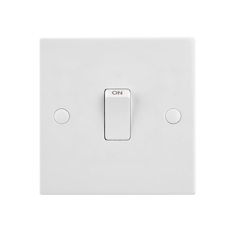 Saxby SE270 Square Edge 20A 1G DP Switch