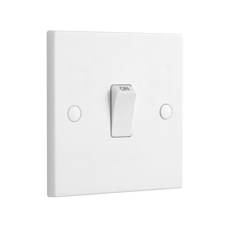 Saxby SE270 Square Edge 20A 1G DP Switch