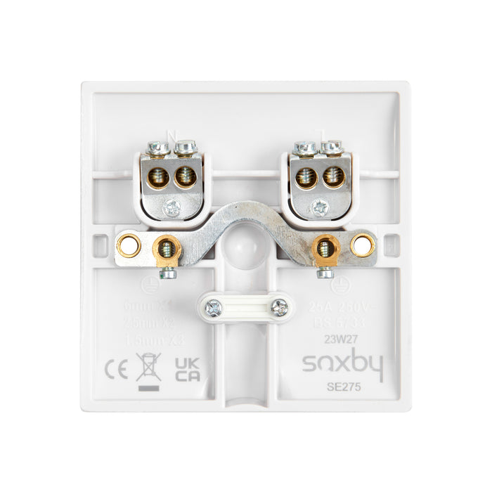 Saxby SE275 Square Edge 20A Flex Outlet Plate