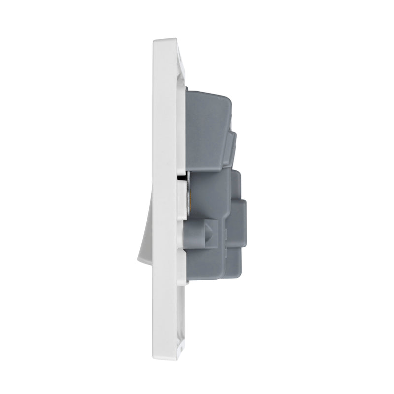 Saxby SE322 Square Edge 13A Switched Fused Spur Unit with Neon