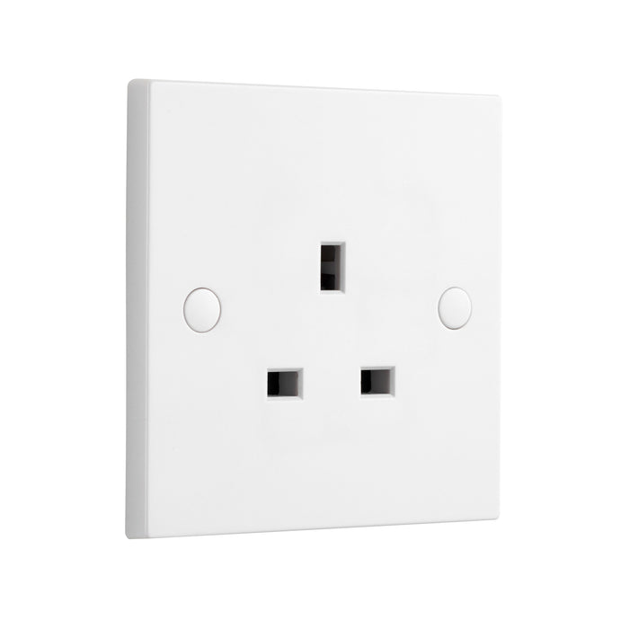 Saxby SE431 Square Edge 13A 1G SP Unswitched Socket