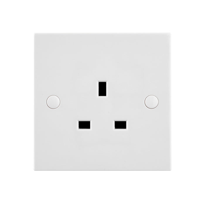 Saxby SE431 Square Edge 13A 1G SP Unswitched Socket