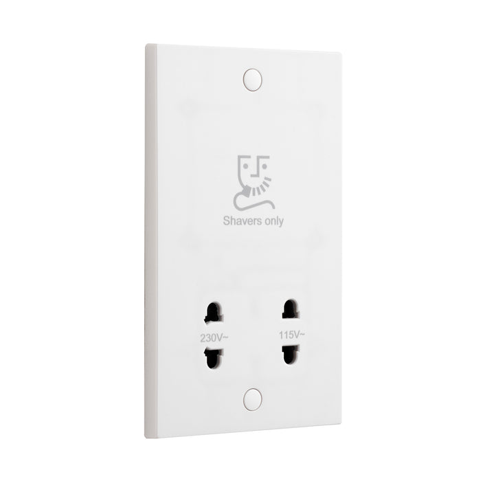 Saxby SE441 Square Edge Dual Voltage Shaver Socket