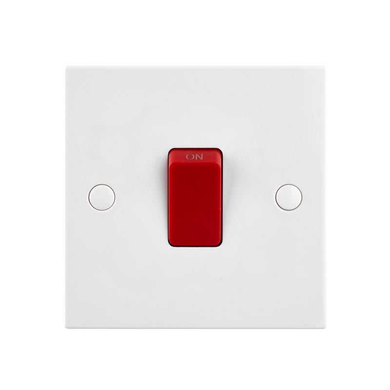 Saxby SE552 Square Edge 45A 1G DP Switch