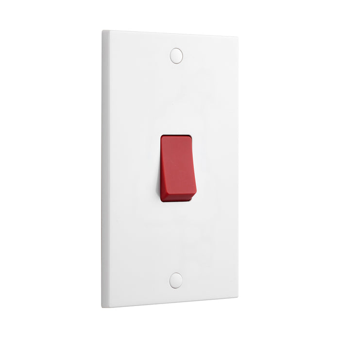 Saxby SE554 Square Edge 45A Large Plate DP Switch