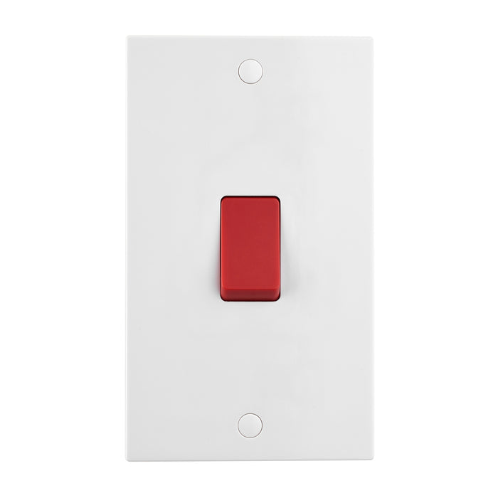 Saxby SE554 Square Edge 45A Large Plate DP Switch