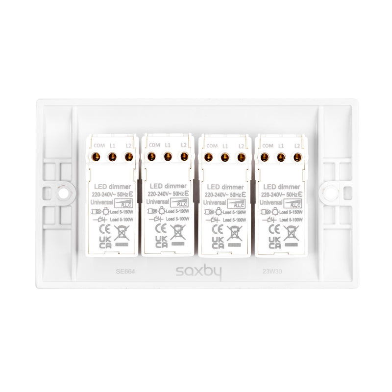 Saxby SE664 Square Edge 4G LED Dimmer 5-100W