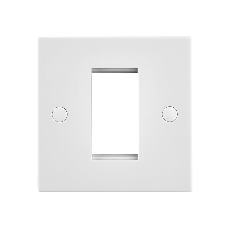 Saxby SEMFP1 Square Edge 1G Modular Faceplate (1 Module)