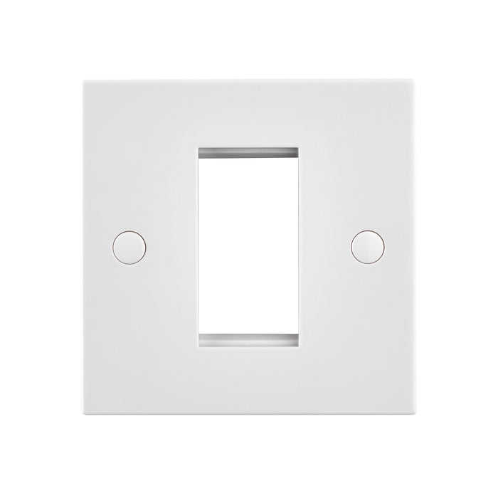 Saxby SEMFP1 Square Edge 1G Modular Faceplate (1 Module)