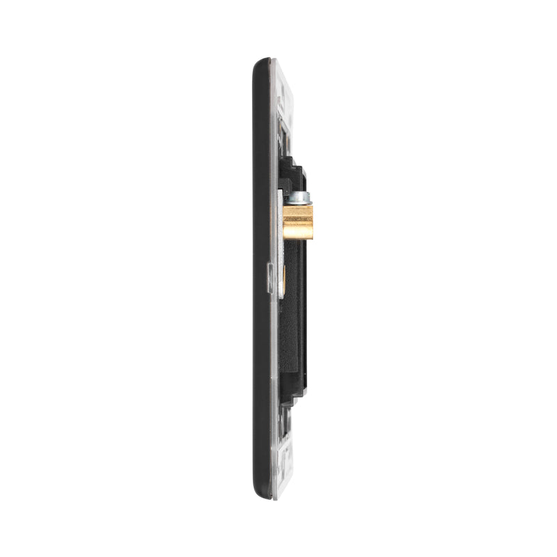 Saxby SLMFP1BL Screwless 1G Modular Faceplate (1 Module) - Matt Black