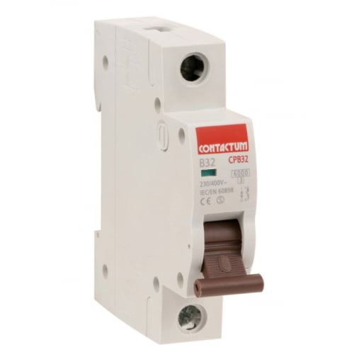 Contactum CPB10 10 Amp Type B 6ka Single Pole MCB