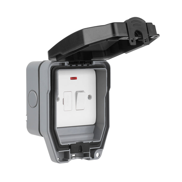 Saxby WP322 Weatherproof 13A Switched Fused Spur Unit with Neon