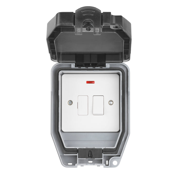 Saxby WP322 Weatherproof 13A Switched Fused Spur Unit with Neon
