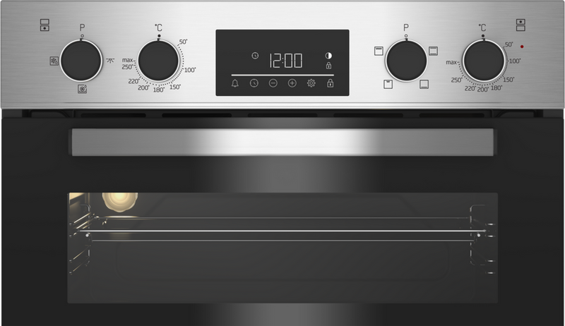 Beko CDFY22309X 60cm Built In High Specification RecycledNet® Double Oven - Stainless Steel - Bonus Superstore