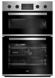 Beko CDFY22309X 60cm Built In High Specification RecycledNet® Double Oven - Stainless Steel - Bonus Superstore