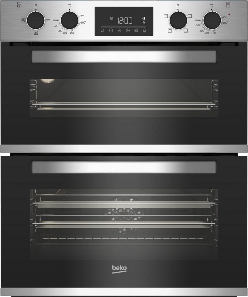 Beko CTFY22309X 59.4cm Built under Electric Double Oven - Stainless Steel - Bonus Superstore