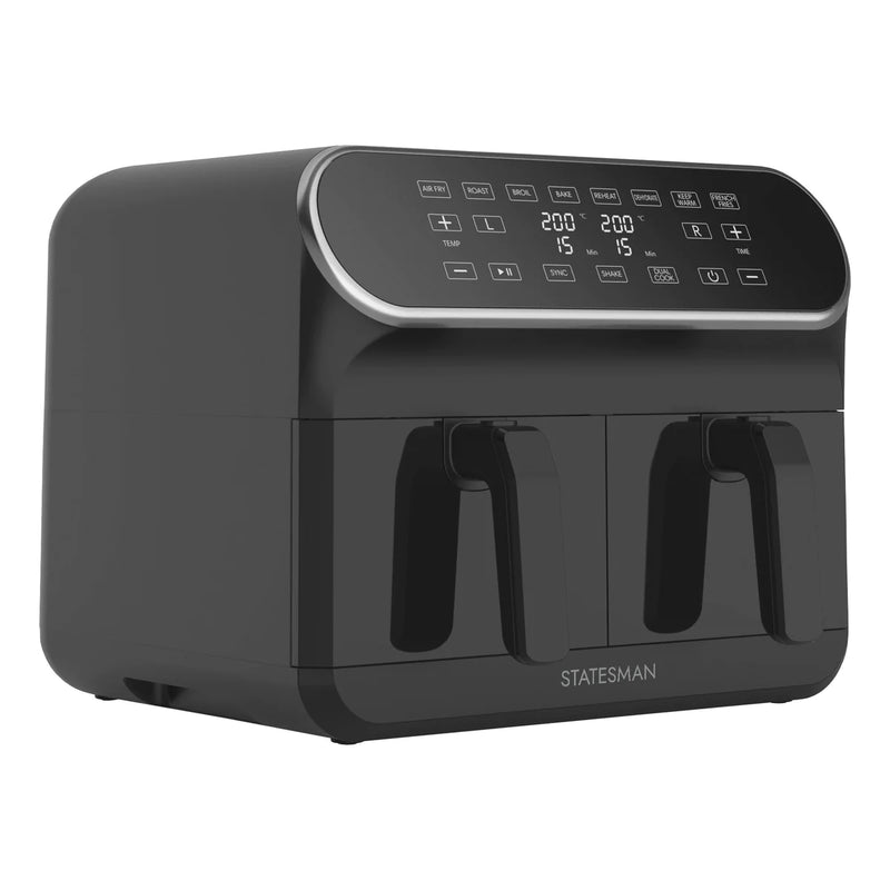 Statesman SKAF08017BK Digital Dual Zone Air Fryer - Bonus Superstore