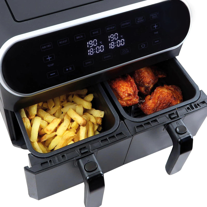 Statesman SKAF08017BK Digital Dual Zone Air Fryer - Bonus Superstore