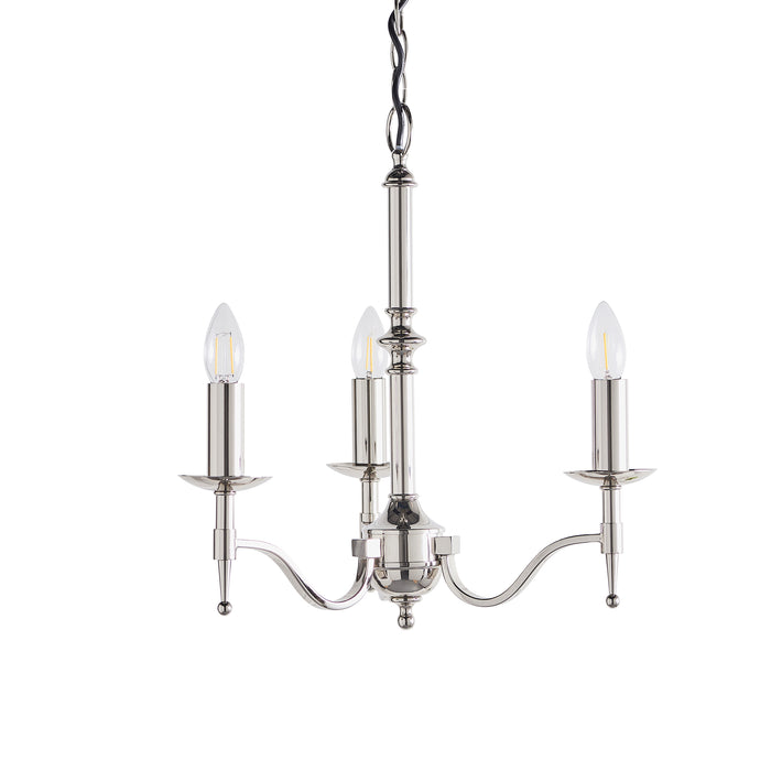 Interiors 1900 Stanford nickel 3lt Pendant Light - Bonus Superstore