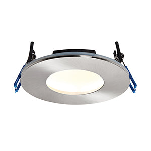 Saxby 69881 ORBITALPLUS SATIN NICKEL IP65 9W WARM WHITE Saxby lighting