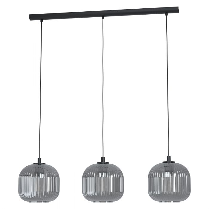 Eglo 99372 MANTUNALLE 1 Pendant Ceiling Light Black - Bonus Superstore