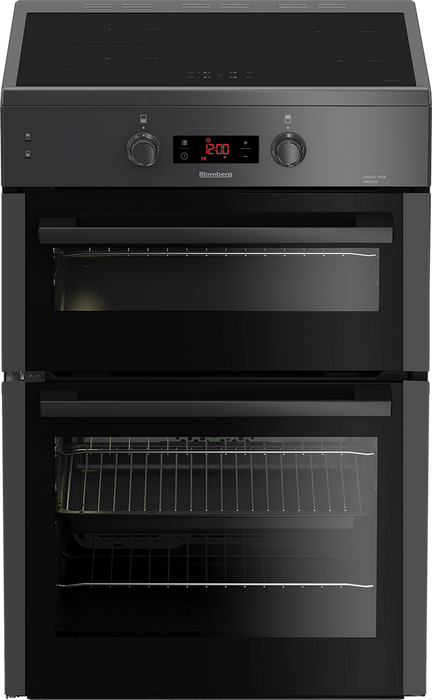 Blomberg HIN651N 60cm Double Oven Electric Cooker with Induction Hob - Anthracite