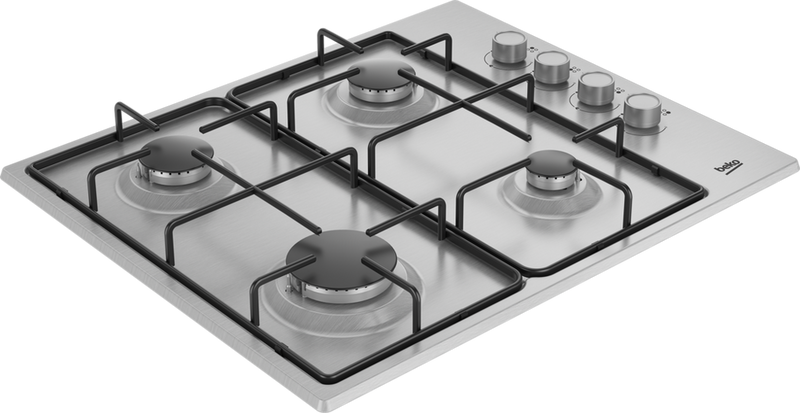 Beko CIHYG21SX 61cm Gas Hob - Stainless Steel - Bonus Superstore