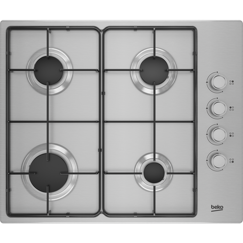 Beko CIHYG21SX 61cm Gas Hob - Stainless Steel - Bonus Superstore
