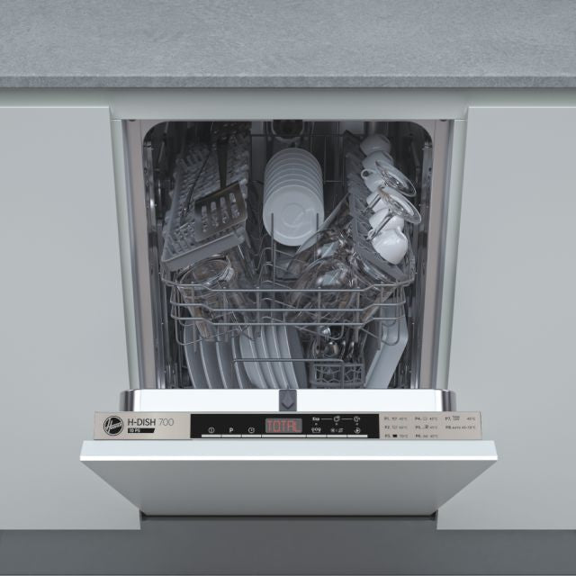 Hoover HMIH 2T1047-80 H-Dish Integrated Slimline Dishwasher Silver