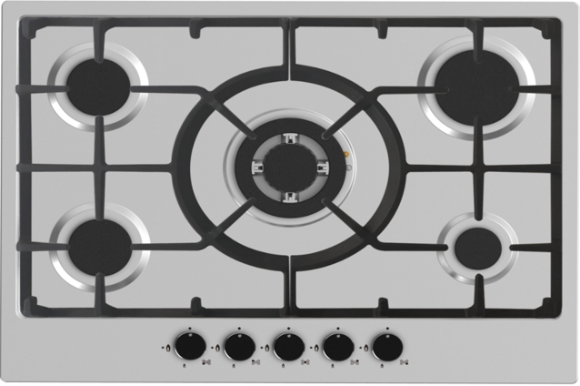 Domapp DOMAPPHOBWOK70SS 70CM Stainless Steel built in wok hob - Bonus Superstore