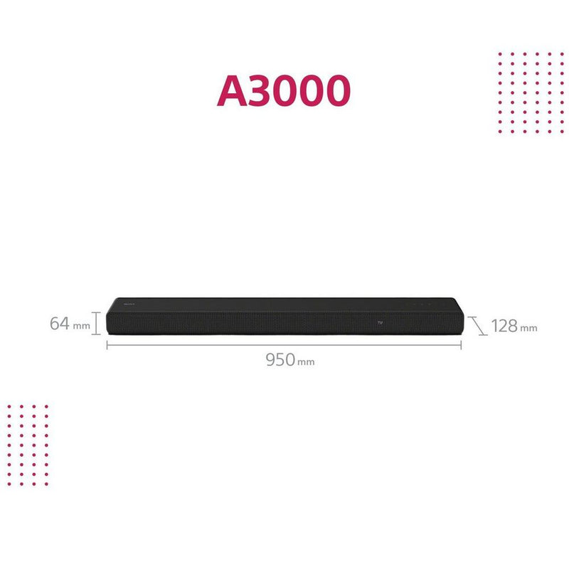 Sony HTA3000_CEK 3.1 ch Soundbar - Black - Bonus Superstore