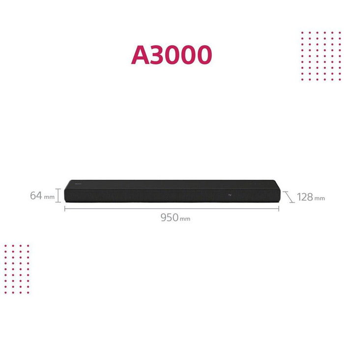Sony HTA3000_CEK 3.1 ch Soundbar - Black