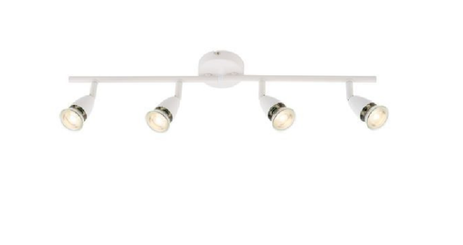 Saxby 60993 Amalfi White Spotlight Bar LED 4x50W GU10 IP20 Saxby lighting