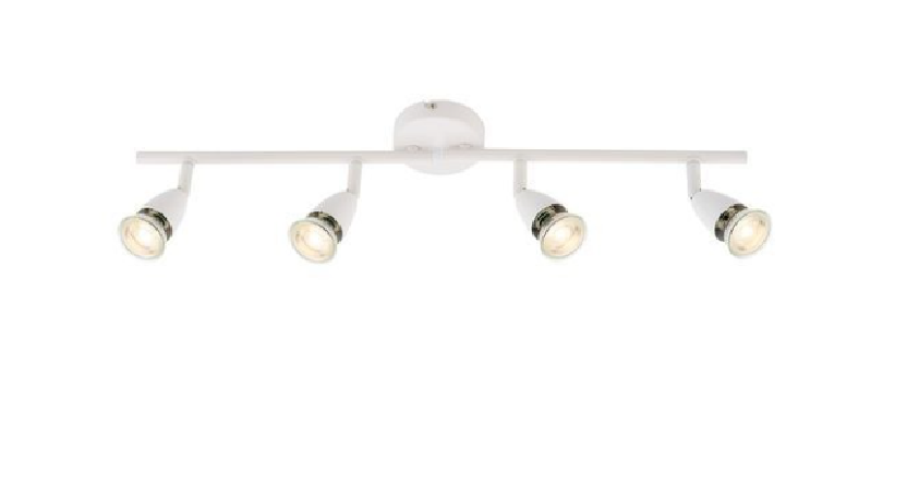 Saxby 60993 Amalfi White Spotlight Bar LED 4x50W GU10 IP20 Saxby lighting
