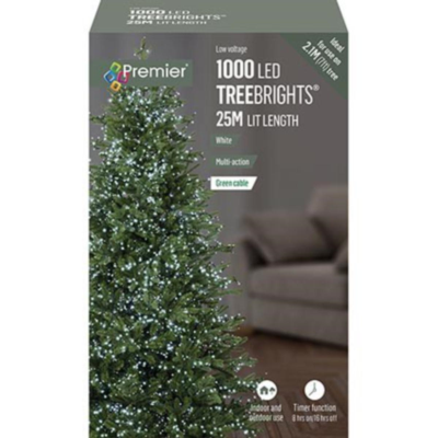 Premier Multi Action LED Tree Brights 25M White